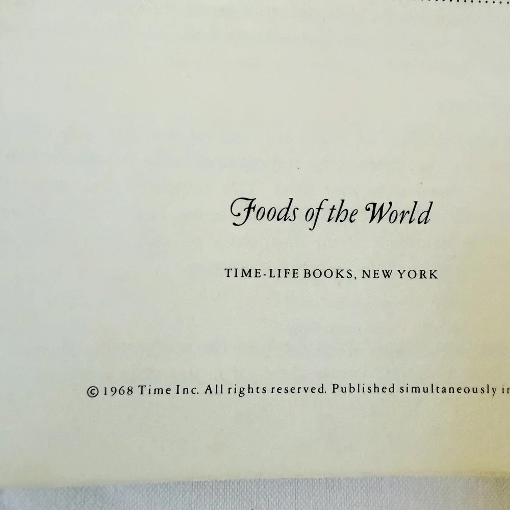 Time Life Foods Of The World Wine And Spirits Cookbook Spiral 1968 Vintage